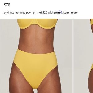 CUUP yellow swimsuit
